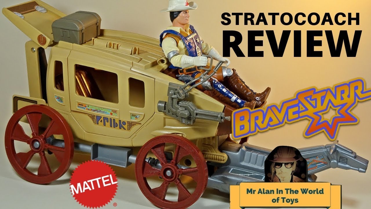 Mattel Brave Starr BraveStarr Stratocoach toy review 