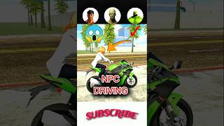 npc drive bike 😱 In indian bikes driving 3D  || GTA v mod #shorts