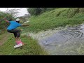 Best hook fishing in Rain|3 types of fishes fishing|Baamfish and catfish and Tilapiafishes Catching|