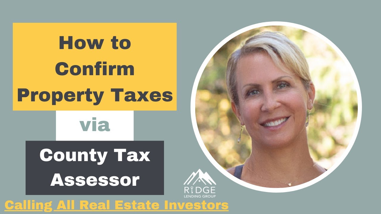 How to Confirm Property Taxes via County Tax Assessor YouTube