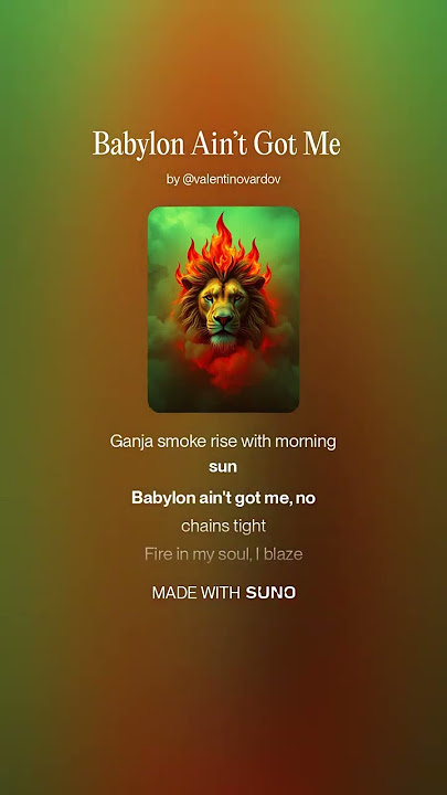 Babylon Ain’t Got Me