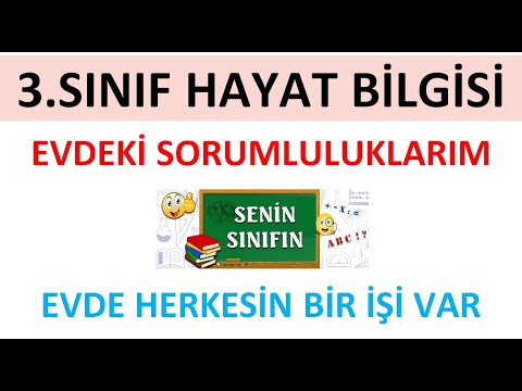 evdeki sorumluluklarimiz 3 sinif