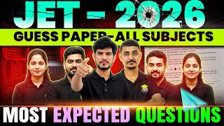 JET 2026 Guess Paper All Subjects 🔥 Most Important Questions | JET Best Coaching #jetexam2026