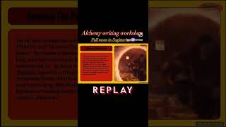 Replay available in the comments 🔗 #alchemy #workshop #writing