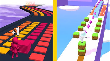 Stack Colors Vs Cube Surfer: All Levels Gameplay - New Update Android, iOS