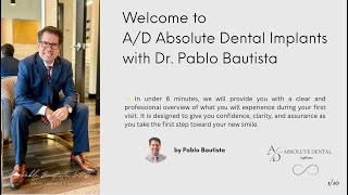 Welcome to AD Absolute Dental Implants with Dr Pablo Bautista