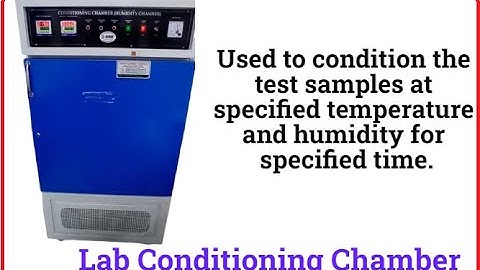 Lab Conditioning Chamber -Product Video-Q-Test | Amith Garment Services