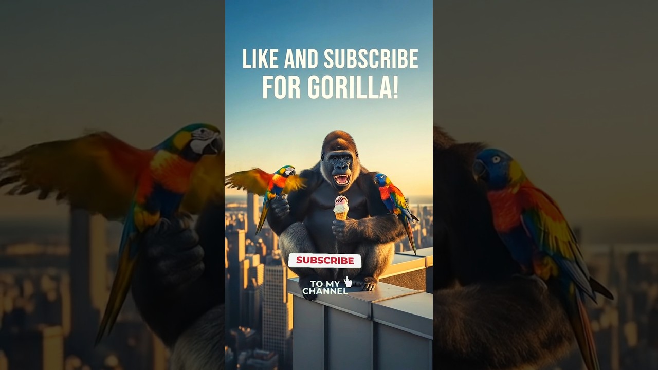 गोरिल्ला की टपकी आइसक्रीम #HighBuildingFun #FriendshipGoals #TootaHelp #AnimalStories