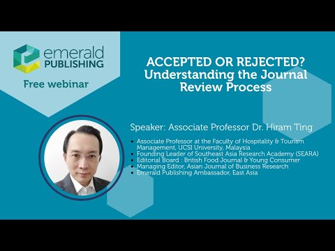 Accepted or rejected? Understanding the journal review process