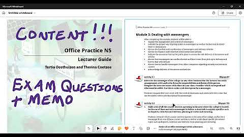 Office Practice N5 All Modules content - YouTube