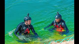 U.S. Border Patrol's BORSTAR Unit Demonstrates a Swift-Water Rescue