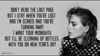 Video thumbnail of "Taylor Swift - New Year's Day (Lyrics)"