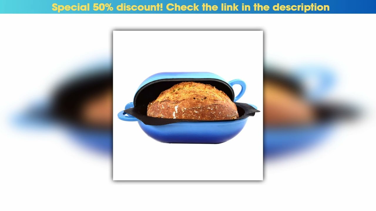 Unboxing Enameled Cast Iron Dutch Oven for Sourdough Bread Baking Artisan Bread Heavy Duty Oval Loa