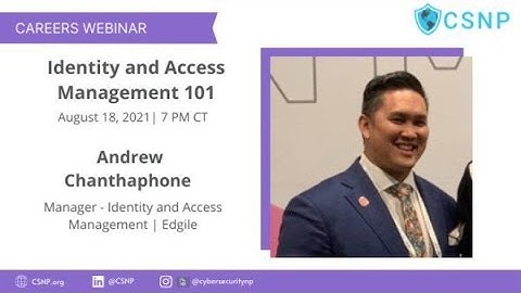 Identity and Access Management 101