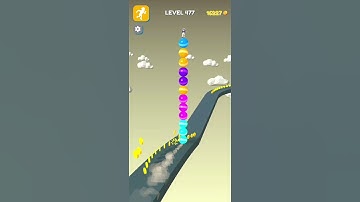Stack Rider  - Lvl 76-77 - Gameplay Android,iOS #shorts