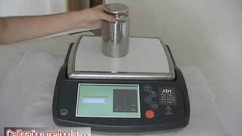How to make calibration of the intelligent scale?