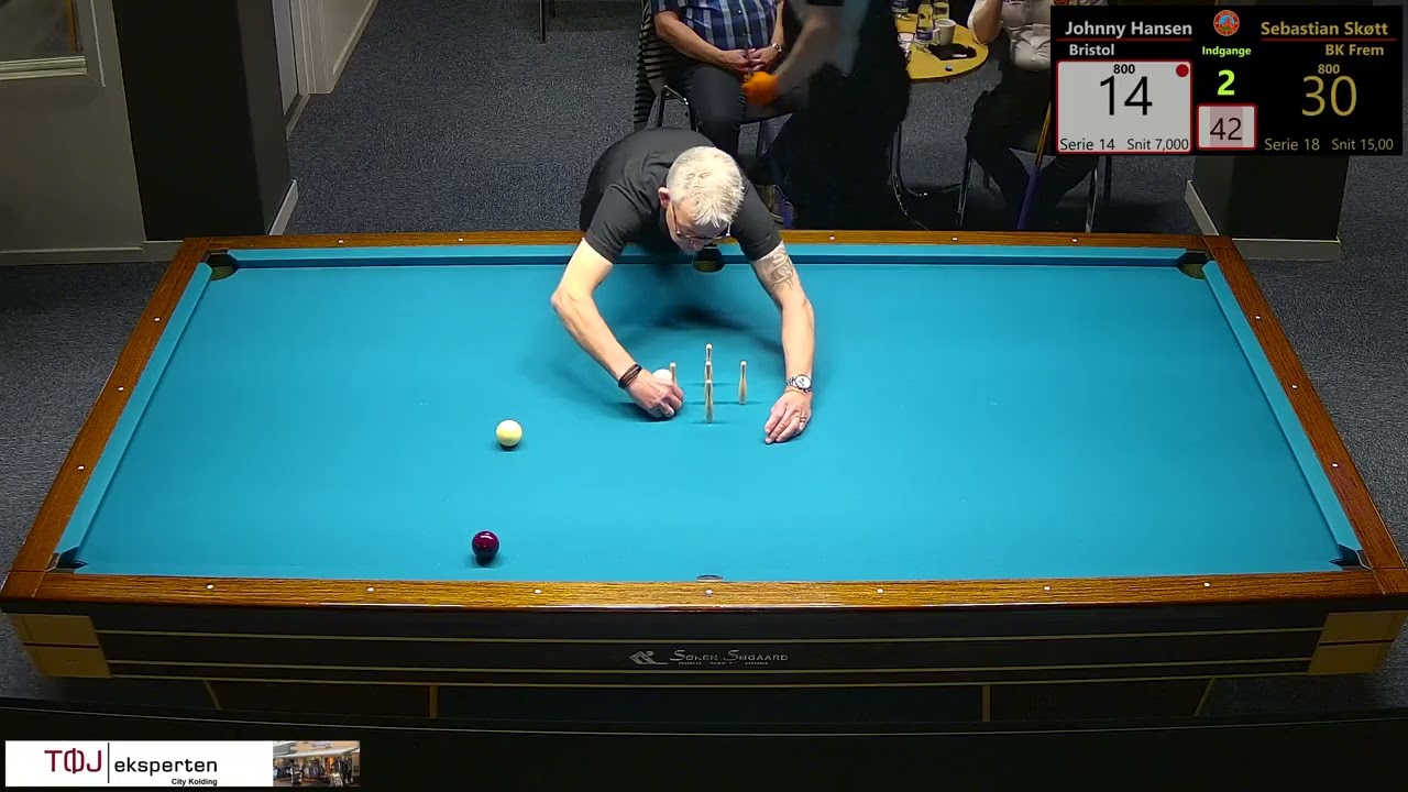 07-12-2025 Sebastian Skøtt - Johnny Hansen  BK Frem Kolding - Bristol Odense  Bord 2