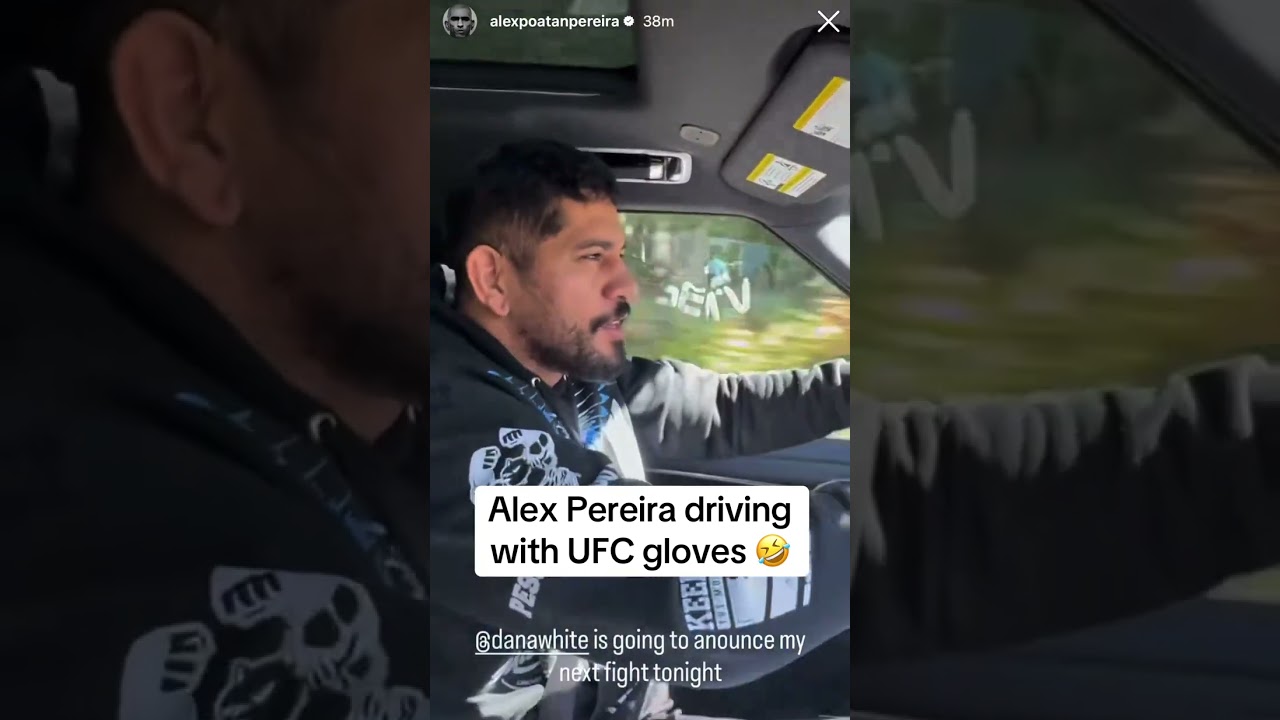 Pereira is already fight ready π (via alexpoatanpereira/TT)