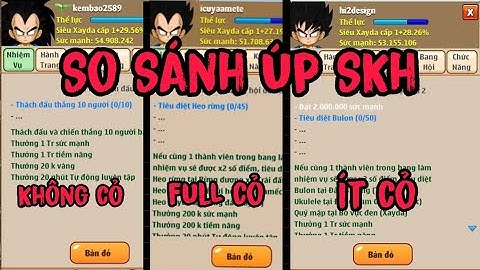 Ngọc Rồng Online-So Sánh Up Set Kích Hoạt Từ Không Cỏ Tới Full Cỏ