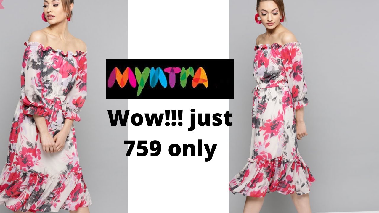 Myntra Best Ruffle dress Review Unboxing & Try On RARE Dress review