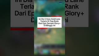 Ratu Gold Lane Tergeser? Update 22 April, 5 Hero Goldlane Terlaris #mobilelegends #metamobilelegends