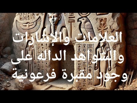 الإشارات والشواهد الداله على وجود مقبرة فرعونية الفحم النقوش الهيروغليفية طبقات الدفن الطوب الهبوط