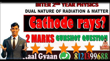 Class12 Physics 2Marks Important Questions   Dual Nature of Radiation and Matter – Cathode Rays