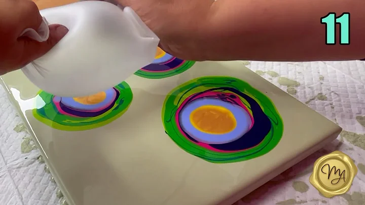 Acrylic Pour | Balloon Dip | Day 11 of 30 Days Fluid Art Challenge by MarjoleinART