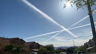 Chem Trail or Vapor Trail in the Nevada Sky?