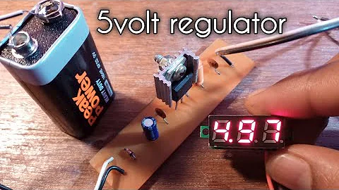 5volt regulator circuit - how to make own PCB ( 5v regulator with 7805 ic )