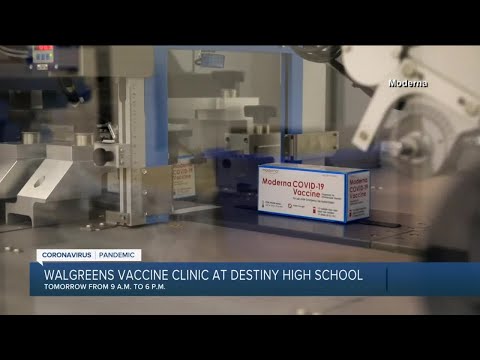 Vaccine clinic at Destiny High School Saturday