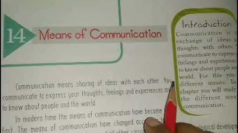 Class-3 EVS Chapter- 14(Means of Communication) part- 1(16)