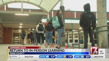 Middle, high school students return to in-person learning in Wake County
