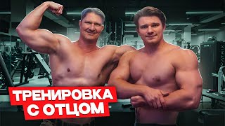 картинка: АЛЕКСУС ТРЕНИРОВКА С ОТЦОМ | ЖИМ ЛЕЖА 160 КГ в НАТУРАХУ