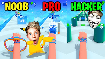 NOOB vs PRO vs HACKER in Rubber Challenge Plus FREE ROBUX🤑 Prezley
