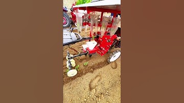 Compact Self Propelled Seedling Transplanter  Easy & Efficient Farming Tool