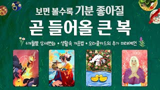 [타로] 곧 들어올 큰 복 미래 예언 6개월별 상세한 공개 매순간 좋은 일만 가득하길 바랍니다