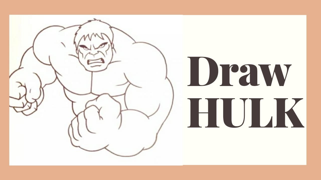 How to Draw Hulk for Beginners - YouTube