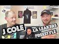J. COLE - FREESTYLE LA LEAKERS | REACTION! | WE HAVE BEEN SLEEPIN ON COLE!!!