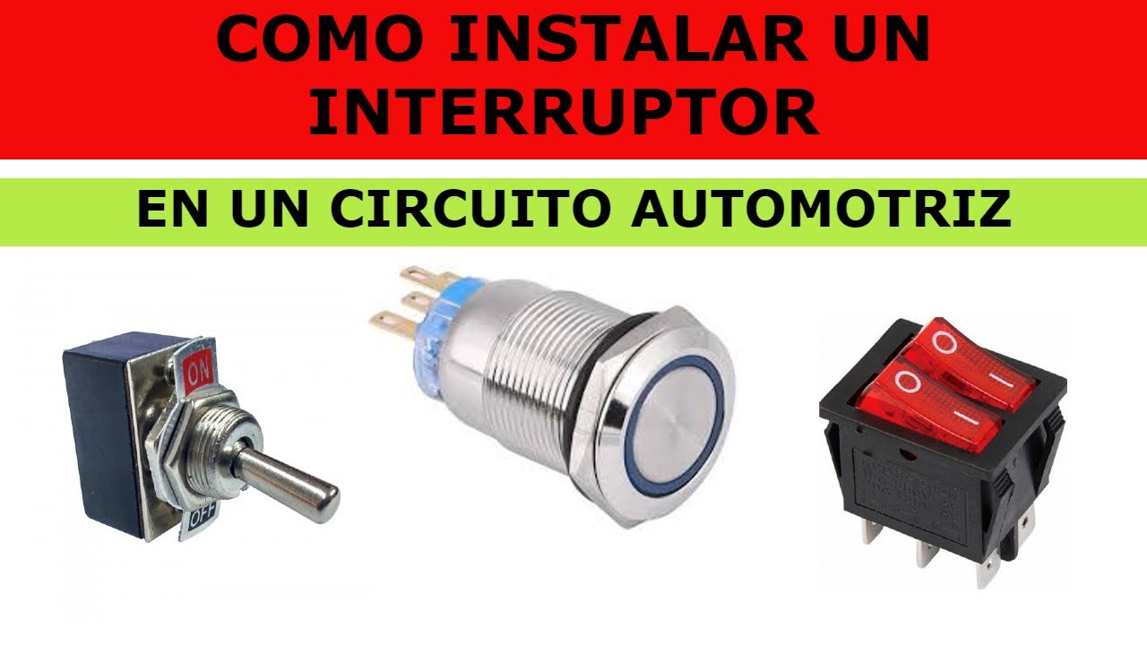 COMO INSTALAR INTERRUPTOR DE CARRO 