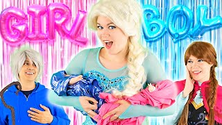 FROZEN ELSA is a MOM in REAL LIFE! | FROZEN ELSA has TWINS! Boy or Girl?! | BFF Besties