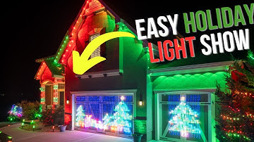 Create a Stunning Holiday Light Show in Minutes // Govee Permanent Outdoor Pro & Curtain 2
