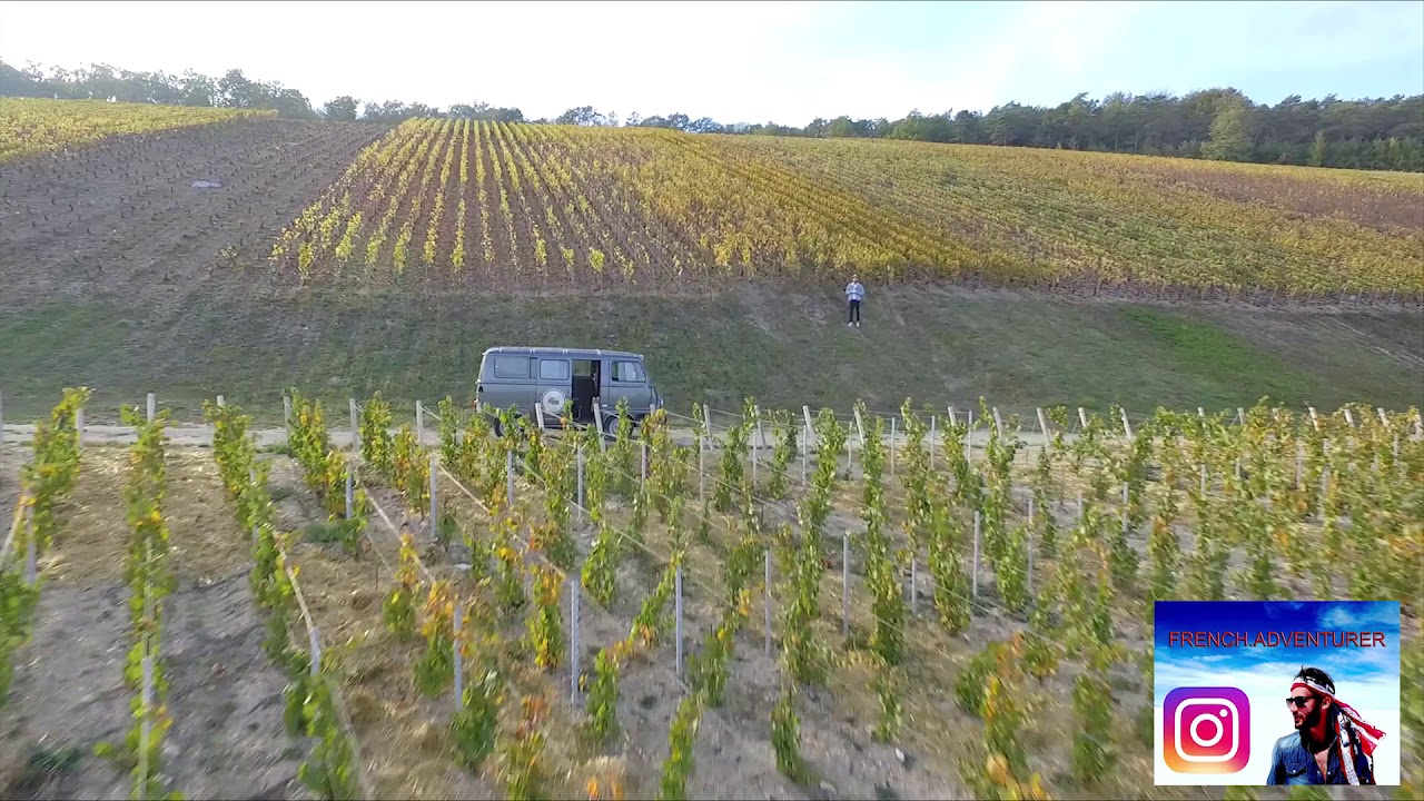 Drone Crash in Champagne travelling man