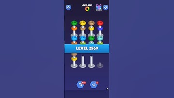 Nut Sort Level 2569 - Color Puzzle Game by Kiwi Fun #games #puzzle #NutSort #NutSortSolution