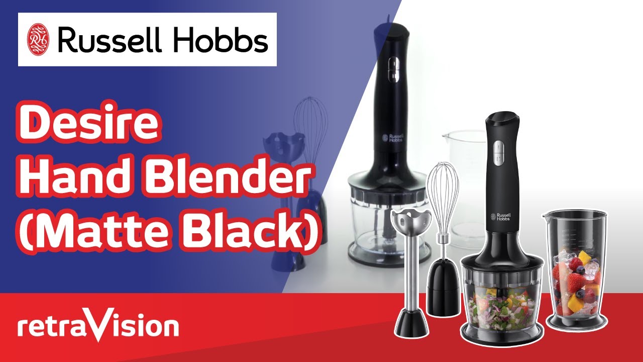 Russell Hobbs Desire Hand Blender, RHSM5BLK - Food Processors, Mixers &  Blenders