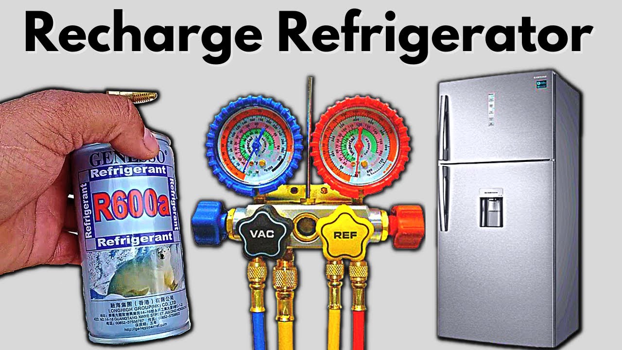 How To Charge Refrigerator with R600A Freon/Refrigerant 