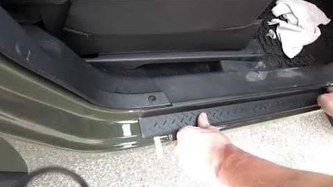 HOW TO INSTALL JEEP WRANGLER JK  SIDE SILLS