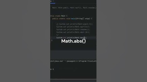 The Math Class in Java #code #java #tutorial #maths #class #mathsclass