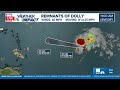 Remnants of Tropical Storm Dolly