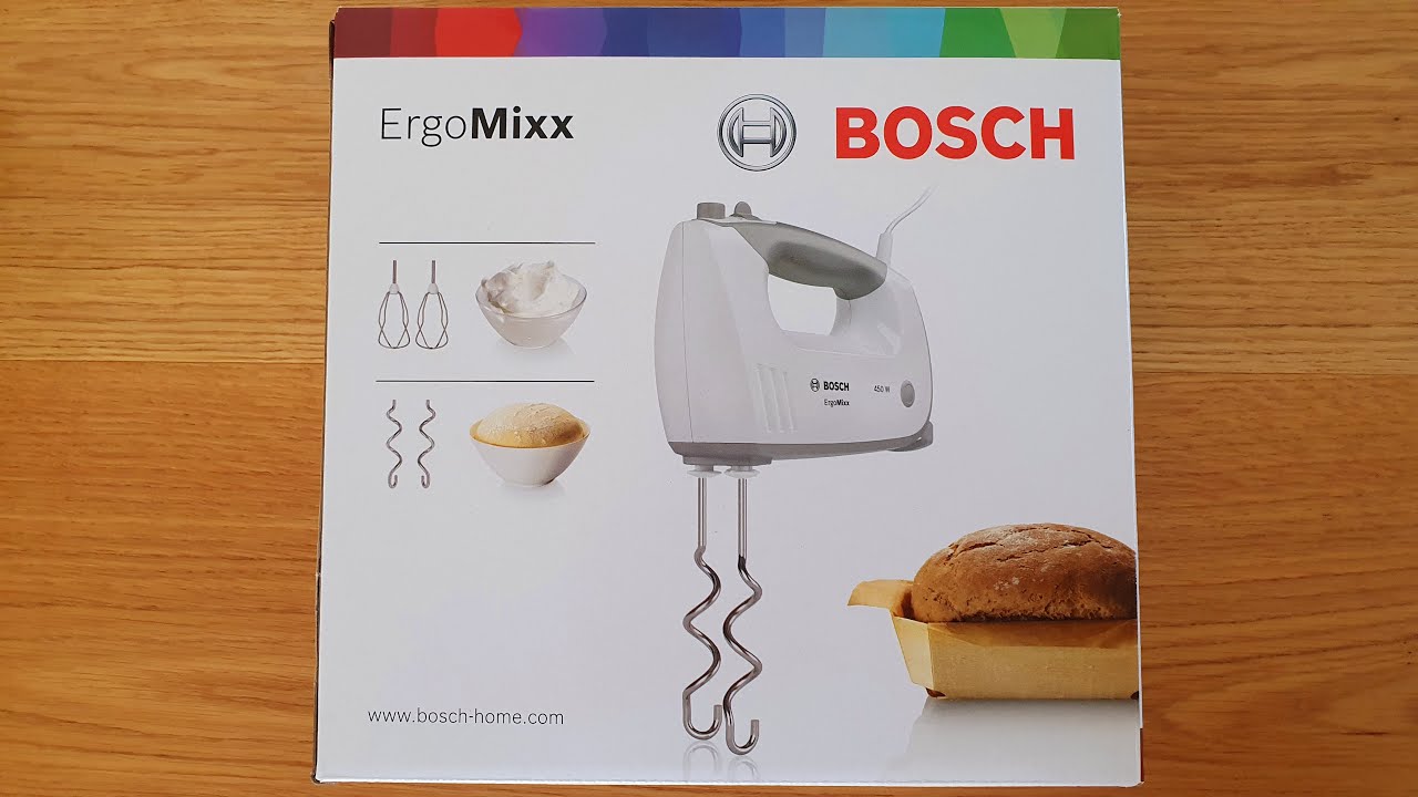 BOSCH MFQ36400 Handmixer weiß/grau 450 Watt YouTube